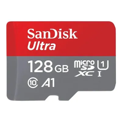 SanDisk Ultra microSDXC 128GB UHS-I A1 Clase 10 con Adaptador