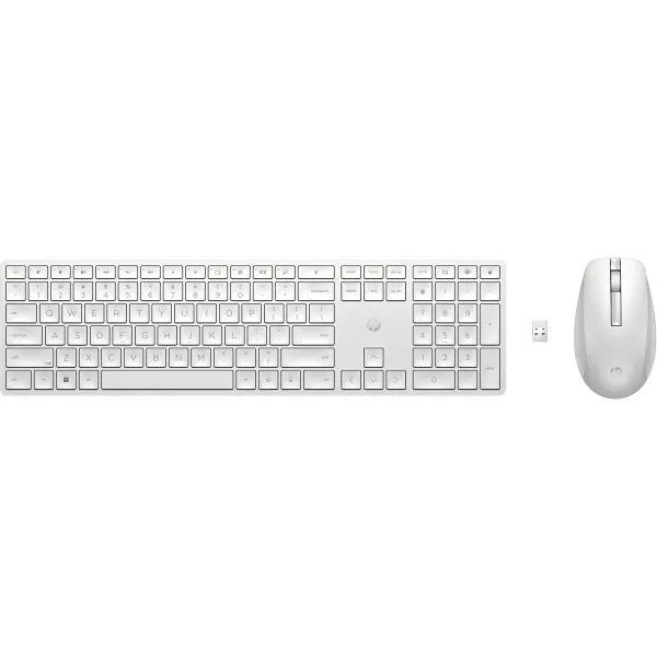 HP 650 Combo de Teclado + Ratón Inalámbrico Blanco
