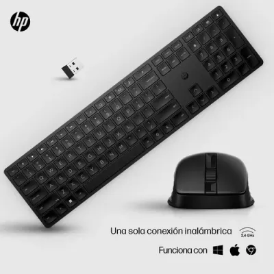 HP 650 Combo de Teclado + Ratón Inalámbrico Blanco