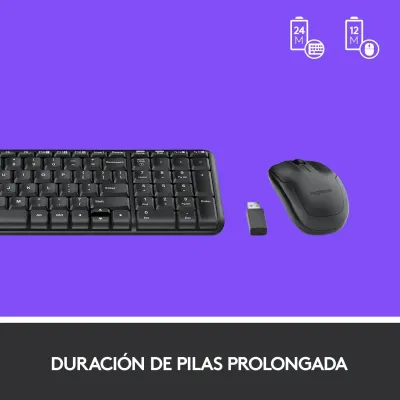 Logitech MK220 Combo Teclado y Ratón Inalámbrico Logitech MK220 Combo Teclado y Ratón Inalámbrico