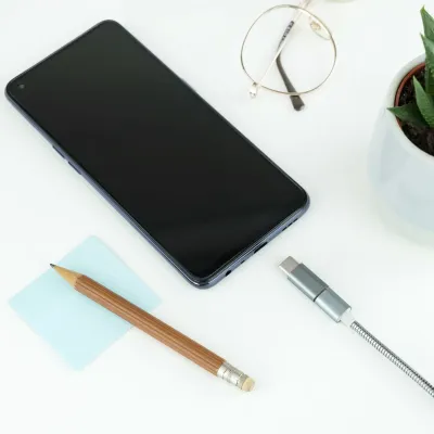 Nanocable Adaptador USB-C a Micro USB Macho/Hembra Gris