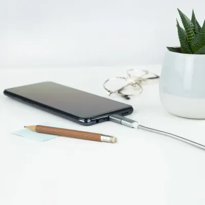 Nanocable Adaptador USB-C a Micro USB Macho/Hembra Gris