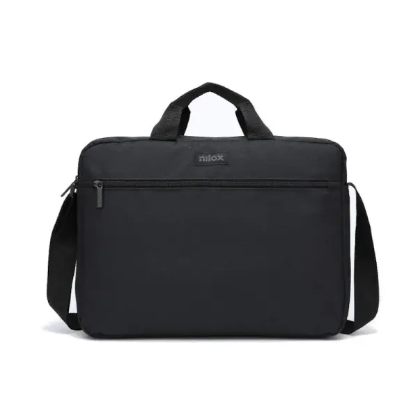 Nilox Maletín Básico con Bolsillo Exterior para Portátil hasta 15.6" Negro