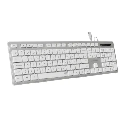 Teclado Subblim Wired Ergo Keys Silent Flat HQ/ Plata