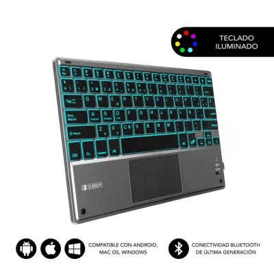 Teclado Compacto Inalámbrico por Bluetooth Subblim Touchpad
