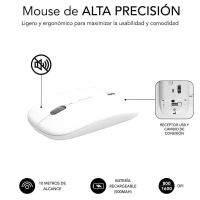 Teclado y Ratón Inalámbrico Subblim Combo Dual Prestige