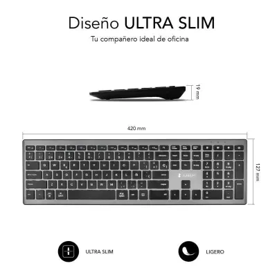 Teclado Inalámbrico por Bluetooth Subblim 2PUE201 Pure