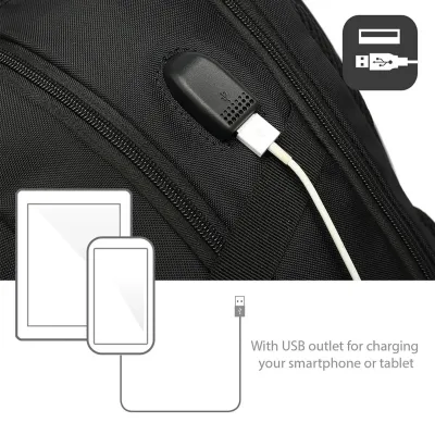 Ewent EW2526 Mochila Negra para Portátil hasta 15.6"
