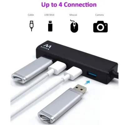 Ewent Hub 4 puertos USB 3.1 Negro Ewent Hub 4 puertos USB 3.1 Negro