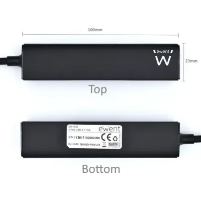 Ewent Hub 4 puertos USB 3.1 Negro Ewent Hub 4 puertos USB 3.1 Negro