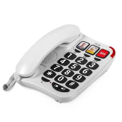 SPC Comfort Numbers 2 Teléfono Sobremesa para Mayores Blanco SPC Comfort Numbers 2 Teléfono Sobremesa para Mayores Blanco