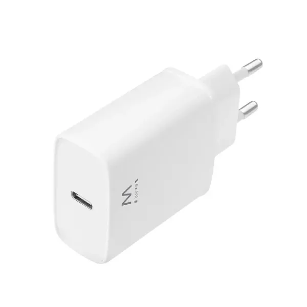 Ewent Cargador de Pared USB-C 20W Carga Rápida 