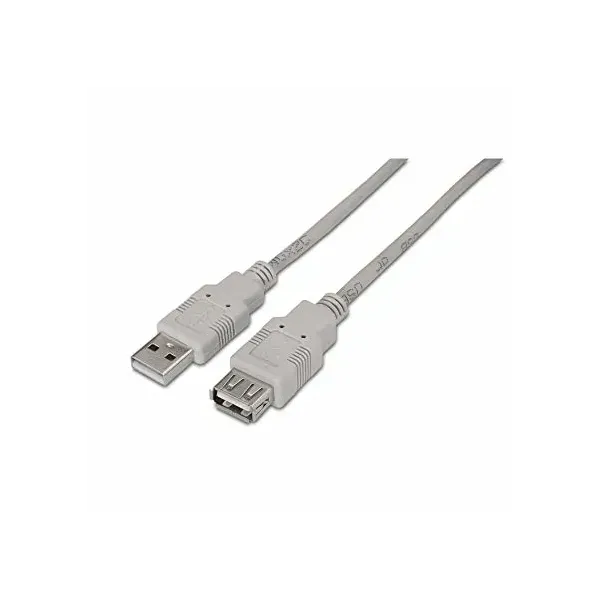 Cable Alargador USB 2.0 Aisens A101-0013/ USB Macho - USB Hembra/ Hasta 2.5W/ 60Mbps/ 1.8m/ Beige