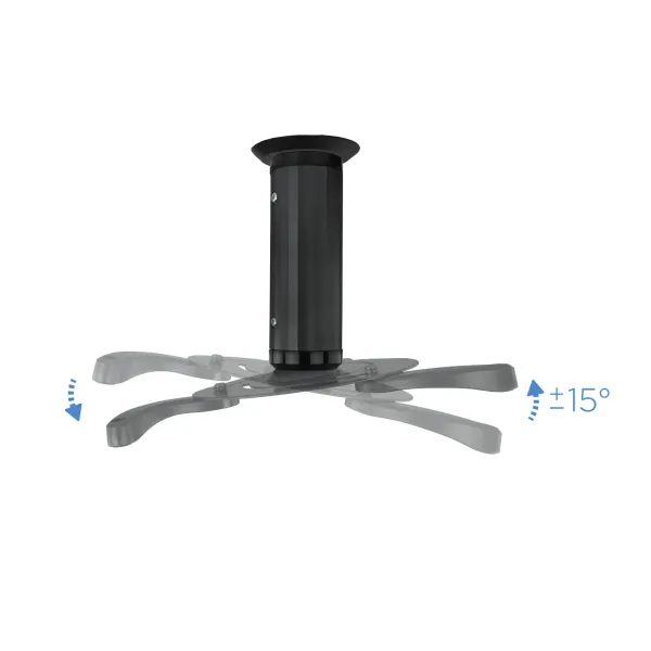 TooQ Soporte Proyector Universal Techo Negro 