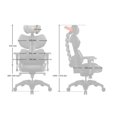 Cougar Terminator Silla Gaming Negra