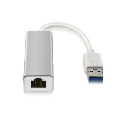 Aisens Conversor USB 3.0 a Ethernet RJ-45 15cm Gris