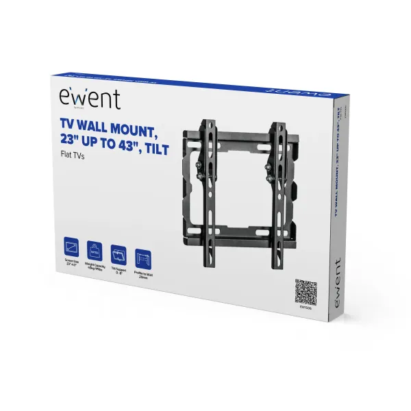 Ewent W1506 Easy Tilt TV Soporte Pared Inclinable para TV 23"-42" VESA 200x200 Máx 35Kg 
