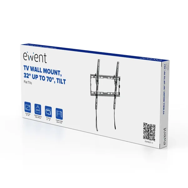 Ewent Easy Tilt EW1507 Soporte de Pared Inclinable para TV 37"/70" VESA 600x400 Max 35Kg 