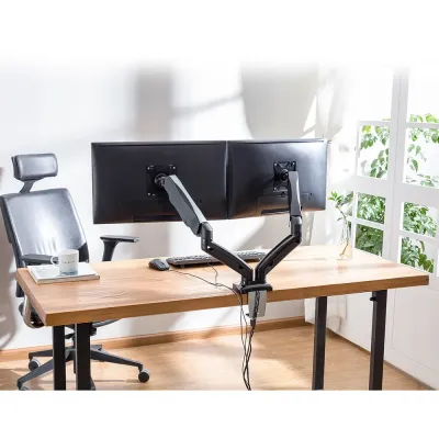 Ewent EW1516 Soporte Doble para Monitores hasta 27" VESA