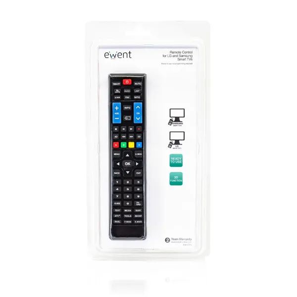 Ewent Mando a Distancia para Televisores Inteligentes LG y Samsung