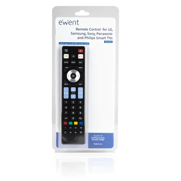 Ewent EW1576 Mando a Distancia Universal para Smart TV Negro