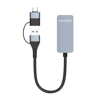 Aisens A109-0710 Adaptador USB 3.2 Gen1/RJ45 2500Mbps 15cm Gris Aisens A109-0710 Adaptador USB 3.2 Gen1/RJ45 2500Mbps 15cm Gris