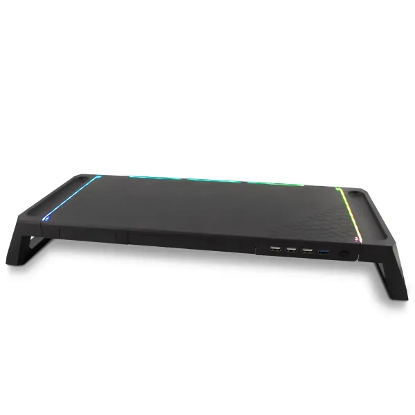 Deep Gaming SN06 Soporte para Monitor Gaming RGB con HUB USB 4 Puertos 