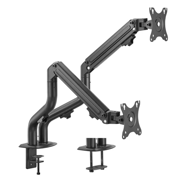 Ewent EW1534 Soporte de Escritorio para Monitor Doble de 17" a 32" Negro 