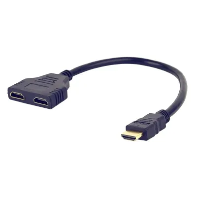 Gembird Cable HDMI 2.0 a 2x HDMI 2.0 Macho/Hembra Negro Gembird Cable HDMI 2.0 a 2x HDMI 2.0 Macho/Hembra Negro