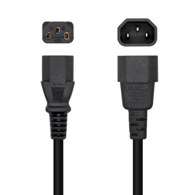 Cable Alimentación Aisens A132-0532/ IEC C13 Hembra - IEC C14 Cable Alimentación Aisens A132-0532/ IEC C13 Hembra - IEC C14