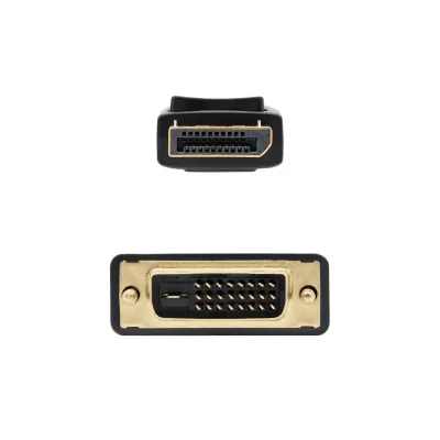 Nanocable cable conversor dp a dvi 1 m negro Nanocable cable conversor dp a dvi 1 m negro