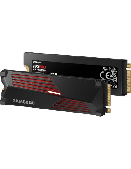 Samsung SSD 990 PRO 2TB NVMe con disipador a 7450MB/s PCIe 4.0 M.2 ...