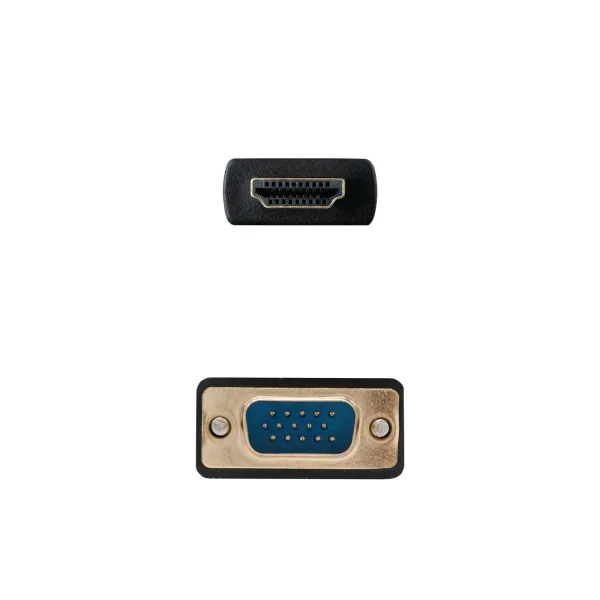 Nanocable Cable Conversor HDMI a VGA 1.8 m Negro 