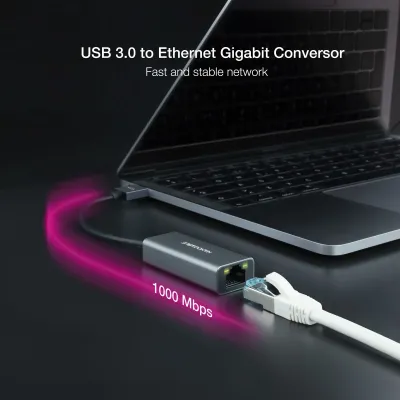 Nanocable Adaptador USB 3.0 a Ethernet Gigabit Aluminio Nanocable Adaptador USB 3.0 a Ethernet Gigabit Aluminio
