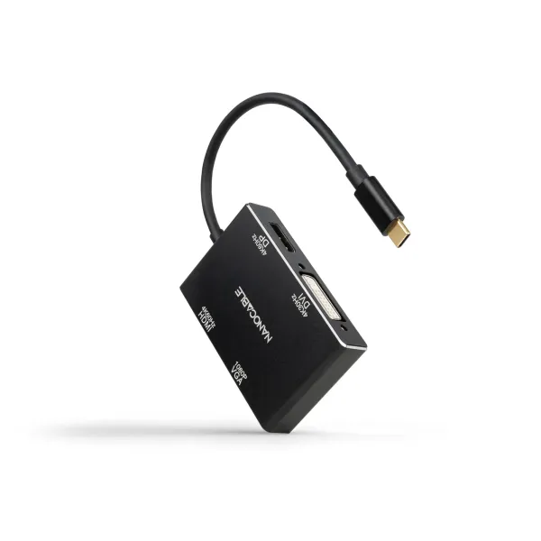 Nanocable Adaptador de Vídeo USB-C a HDMI/DVI/DisplayPort/VGA