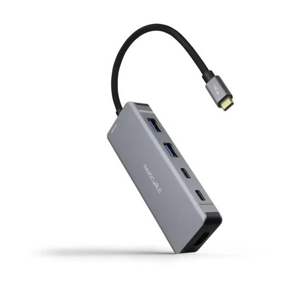 Nanocable Docking Hub 6 en 1 USB-C a HDMI/USB 3.2/USB-C PD