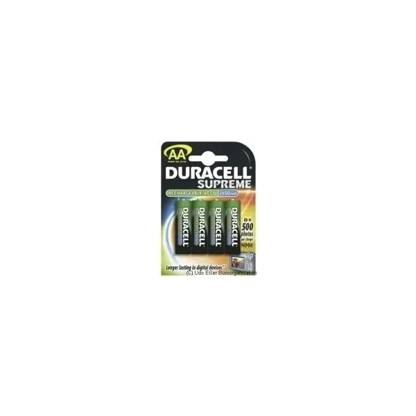 Duracell pila recargable hr6 aa 2500mah blister*4
