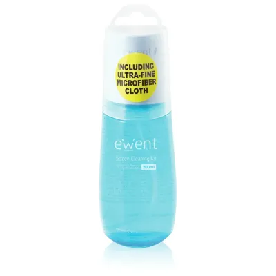 Ewent EW5671 Kit de Limpieza para Pantallas Líquido 200ml + Ewent EW5671 Kit de Limpieza para Pantallas Líquido 200ml +