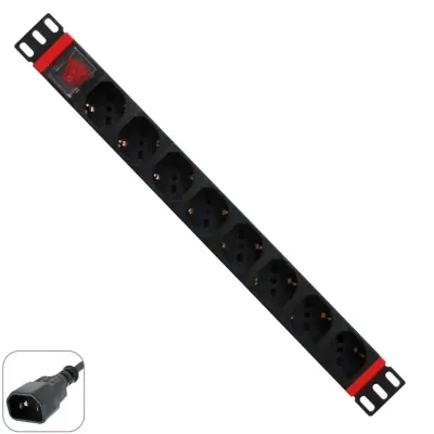 WP Regleta 19" 8 Tomas Schuko On/Off Switch Toma UPS