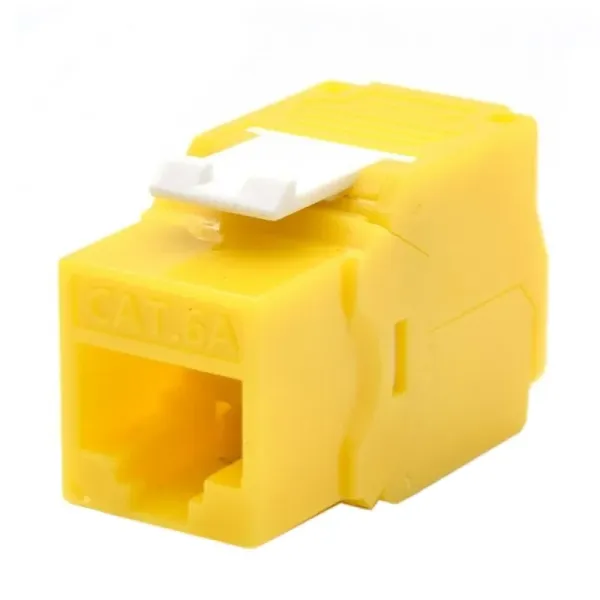 WP Módulo Keystone sin Blindaje ToolFree Cat 6A Amarillo