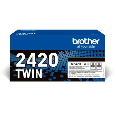 Brother TN2420 TWIN Multipack Ahorro XL Alta Capacidad 2x Negro Brother TN2420 TWIN Multipack Ahorro XL Alta Capacidad 2x Negro