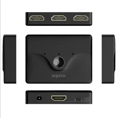 Approx APPC29V3 Switch 3 Puertos HDMI 4K