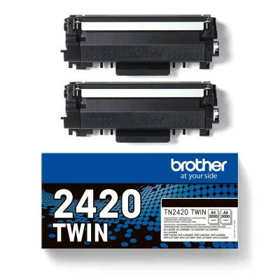 Brother TN2420 TWIN Multipack Ahorro XL Alta Capacidad 2x Negro Brother TN2420 TWIN Multipack Ahorro XL Alta Capacidad 2x Negro