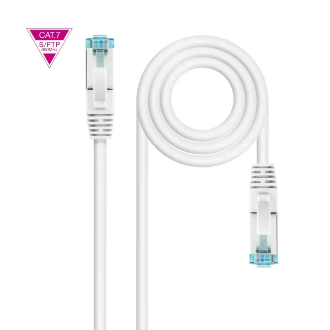 Nanocable Cable de Red Cat.7 600MHz LSZH SFTP PIMF AWG26 1m