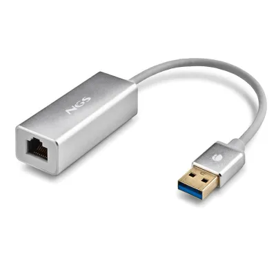 Adaptador USB 3.0 - RJ45 NGS Hacker 3.0/ 1000Mbps Adaptador USB 3.0 - RJ45 NGS Hacker 3.0/ 1000Mbps
