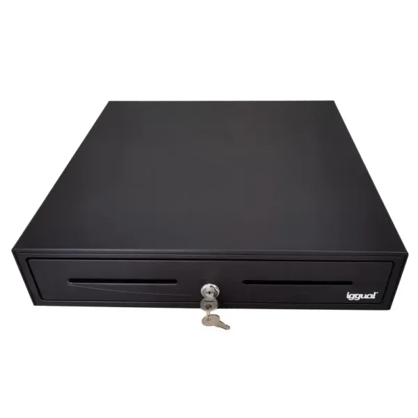 Iggual IRON-70 Cajón Portamonedas 44.5cm 5+8 Negro