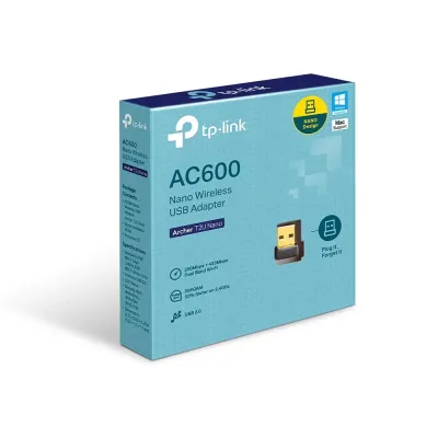 TP-Link Archer T2U Nano Adaptador WiFi USB Inalámbrico Doble TP-Link Archer T2U Nano Adaptador WiFi USB Inalámbrico Doble