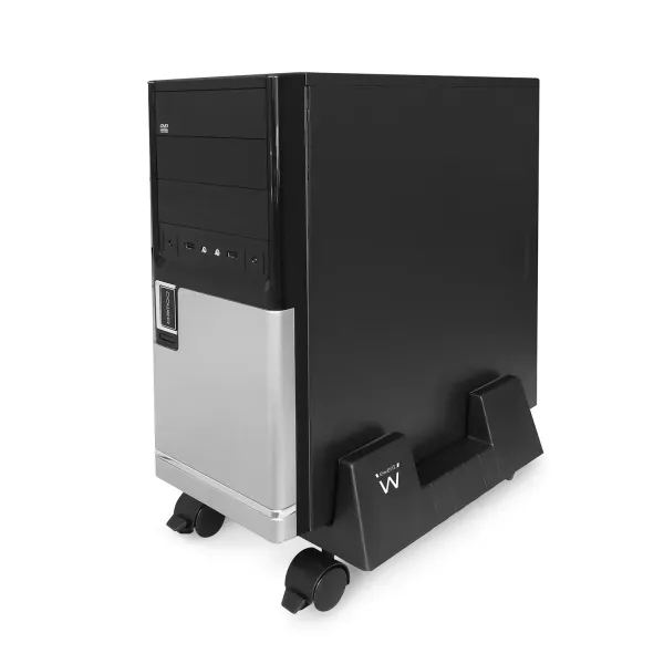 Ewent Soporte CPU con Ruedas Negro 