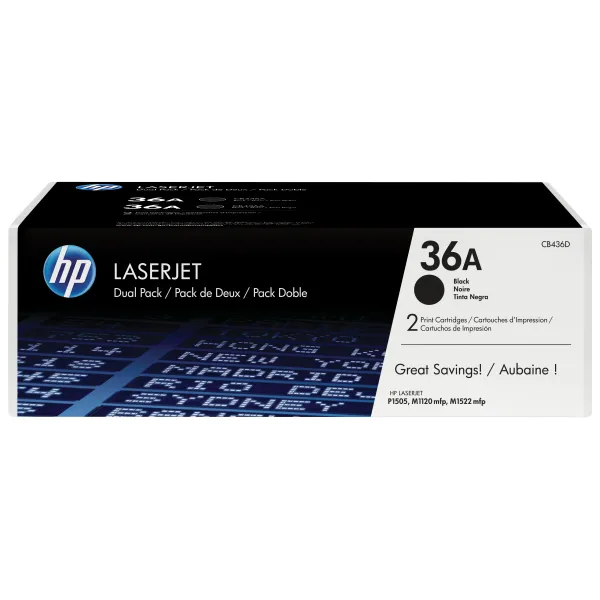 HP 36A Multipack Ahorro Tóner 2x Negro Original | Tóner CB436AD