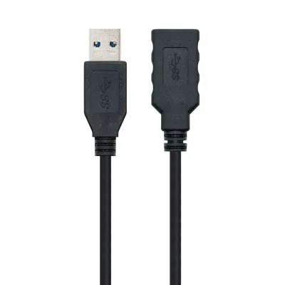 Cable USB 3.0 USB AM/AH Alargador 2m Negro Cable USB 3.0 USB AM/AH Alargador 2m Negro